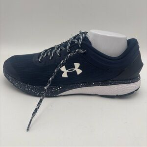 Under Armour Men's Dark Blue and White Athletic Shoes